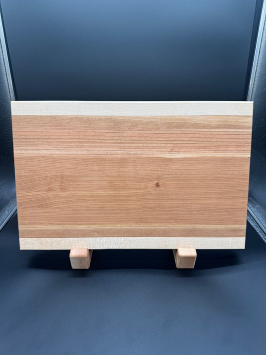 Cherry and Hard Maple Edge Grain Cutting Board